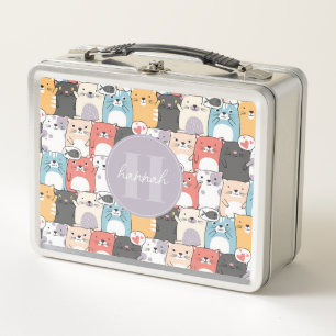 Whimsical Cats Metall-Lunchbox Metall Brotdose