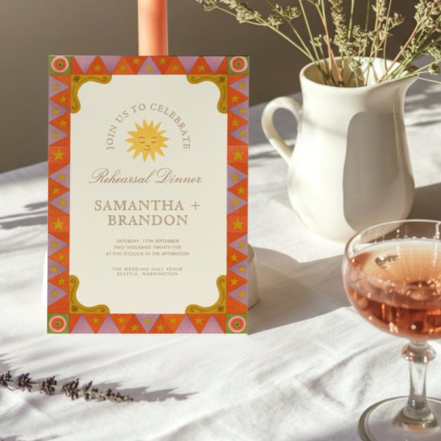 Whimsical Celestial Folk Probe Dinner Einladung (Von Creator hochgeladen)