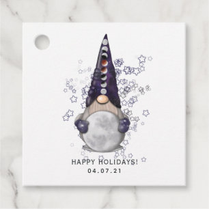 Whimsical Celestial Galaxy Gnomes Fvor Tags Geschenkanhänger