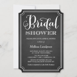 Whimsical Chalkboard Bridal Dusche Einladung