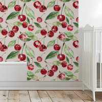 Whimsical Cherry Red Pattern