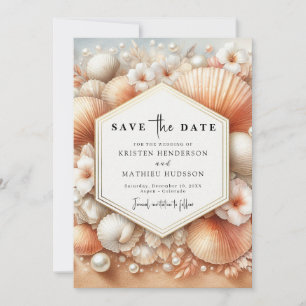 Whimsical Chic Beach Hochzeit Save The Date