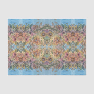 Whimsical Chic Flower Garden Aquarellmalerei Seidenpapier