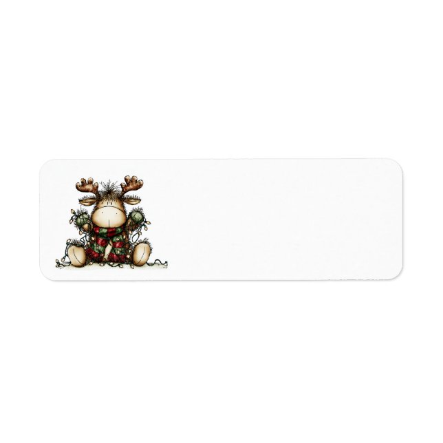 Whimsical Christmas Address Labels (Vorne)