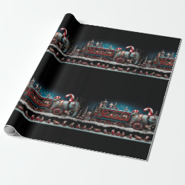 Whimsical Christmas Candy Train 1 Geschenkpapier