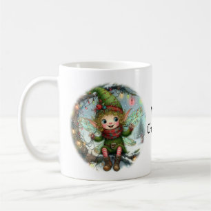 Whimsical Christmas Fairy Kaffeetasse