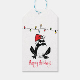 Whimsical Christmas Frosch Custom Geschenkanhänger