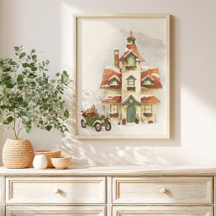 Whimsical-Christmas-Geschichtenbuch-Kinderposter Poster