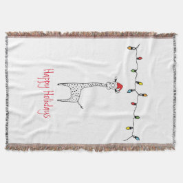 Whimsical Christmas Giraffe Decke