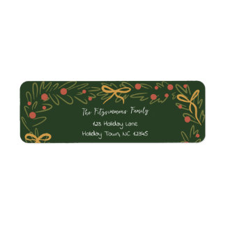 Whimsical Christmas Kranz & elegante Schleifen Adr