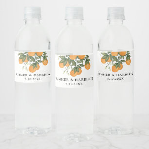Whimsical Citrus Greenery Botanical Orange Wedding