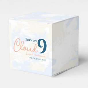 Whimsical Cloud 9 Pastel Chic Brautparty Geschenkschachtel