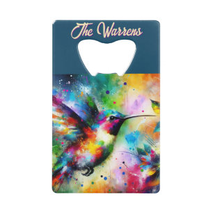 Whimsical Colorful Hummingbird Bird Personnalisé
