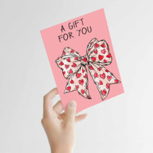 Whimsical Coquette Bow Herz Rot jeder Fall