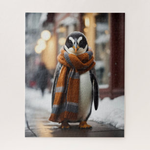 Whimsical Cosy Pinguin Snowy Winter