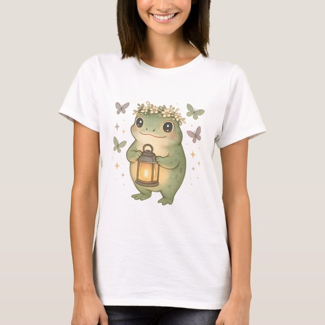 Whimsical Cottagecore Frog T-Shirt (Vorderseite)