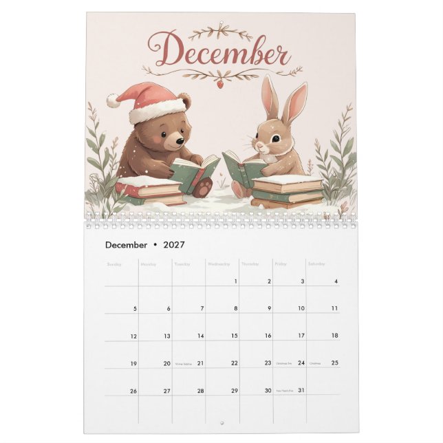 Whimsical Cottagecore Illustrations Study Kalender (Dez 2027)