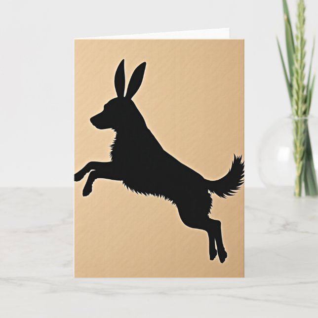 Whimsical Creature Jump Karte (Vorderseite)