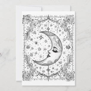 Whimsical Crescent Moon   Farbe für Ihren eigenen 