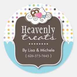 Whimsical Cupcake Stickers