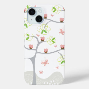 Whimsical Cupcakes Tree Butterflies Sweet Birthday iPhone 15 Hülle