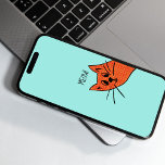Whimsical Curious Ginger Cat Phone Case Samsung Galaxy S10 Hülle<br><div class="desc">Eine freche Ingwerkatze,  die um die Ecke des Produktes herumschaut und auf dem Hintergrund und der Nachricht vollständig anpassbar ist.</div>