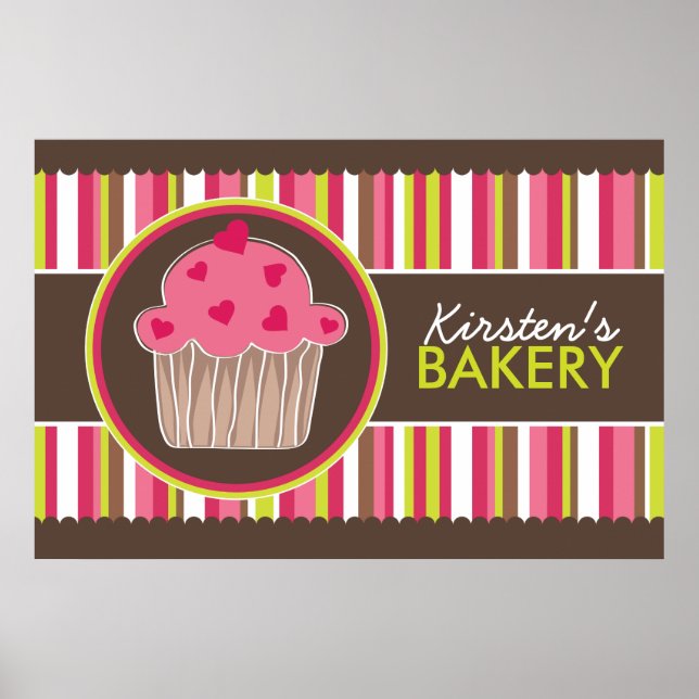 Whimsical Custom Bakery Poster (Vorne)