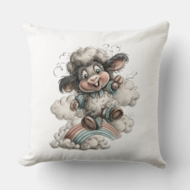 Whimsical Cute Sheep Kissen