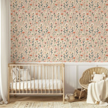 Whimsical Daisy Blume Blush Baby Girl Kinderzimmer