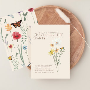 Whimsical Daisy Wildflower Junggesellinnenabschied Einladung