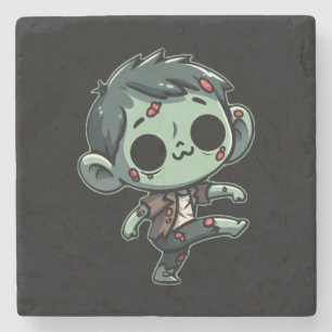 Whimsical Dancing Zombie - Halloween Untot Steinuntersetzer