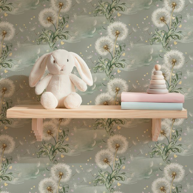 Whimsical Dandelion Baby Kinderzimmer Tapete (Von Creator hochgeladen)