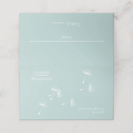 Whimsical Dandelion Wedding Place / Escort Card Platzkarte
