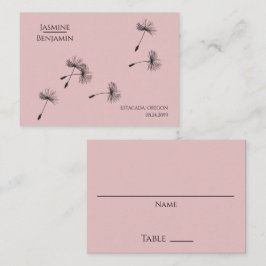 Whimsical Dandelion Wedding Place / Escort Card Platzkarte