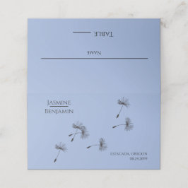 Whimsical Dandelion Wedding Place / Escort Card Platzkarte