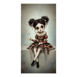 Whimsical Dark Circus Doll Poster
