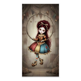 Whimsical Dark Circus Doll Poster