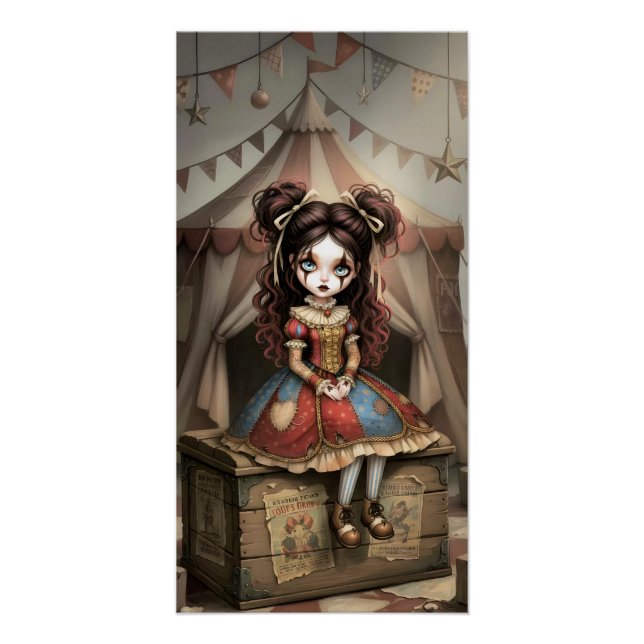 Whimsical Dark Circus Doll Poster (Vorderseite)
