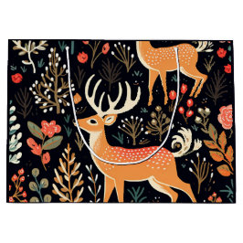 Whimsical Deer Gift Bag - Große Große Geschenktüte