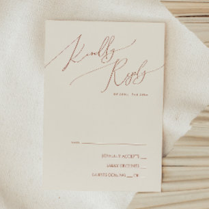 Whimsical Desert Beige RSVP-Karte RSVP Karte