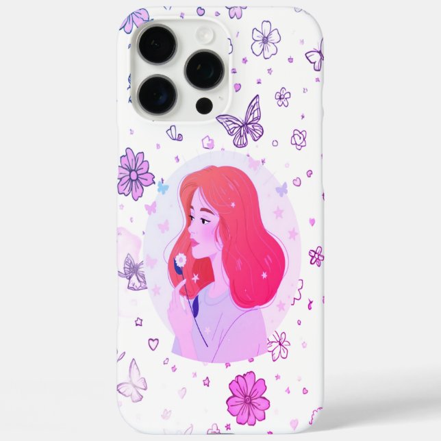 Whimsical Design - Farbiger iPhone-Schutz iPhone 16 Pro Max Hülle (Rückseite)