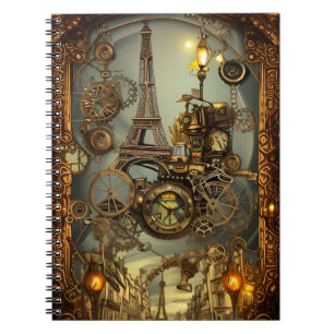 Whimsical Detection Steampunk Fantasy Notebook Notizblock