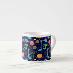 Whimsical Dinosaurier Kid-Size-Tasse Espressotasse