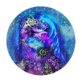 Whimsical Dolphin Blue Aquamarin Coastal Nautic Schneidebrett