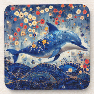 Whimsical Dolphin Getränkeuntersetzer