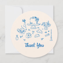 Whimsical Doodle Hand Drawn Bridal Teedusche