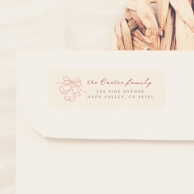 Whimsical Doodle Weihnachtsglocken Familienname (Von Creator hochgeladen)