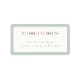 Whimsical Dove Gray Wedding  Adressaufkleber