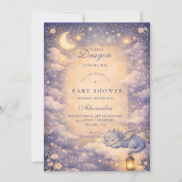 Whimsical Dragon Fantasy Baby Shower Einladung