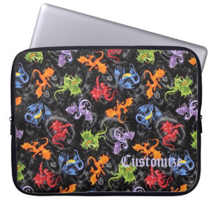 Whimsical Dragon Lovers Patterns Laptop Sleeve
